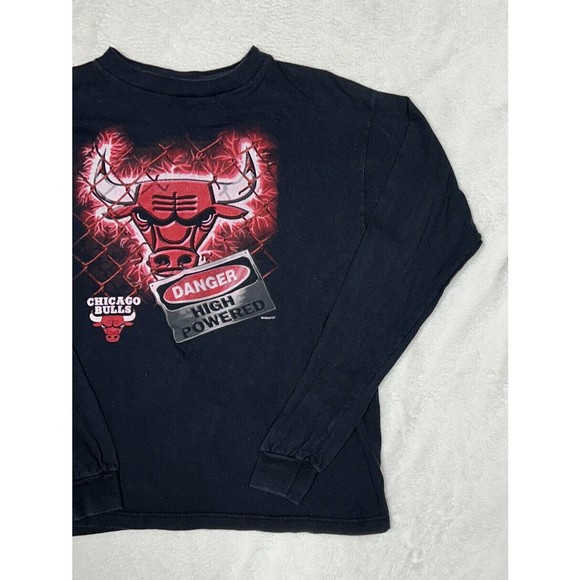 Vintage 1997 Chicago Bulls Black Long Sleeve T-Shirt Youth XL Looney Tunes Tag - Picture 3 of 9